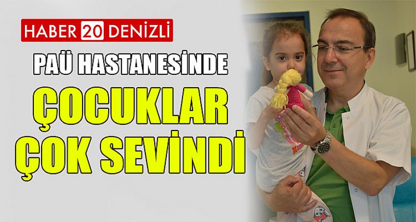 PAÜ Hastanesinde Çocuklar Çok Sevindi