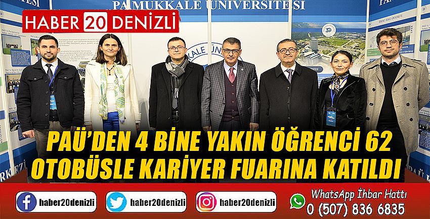 PAÜ’den 4 bine yakın öğrenci 62 otobüsle kariyer fuarına katıldı