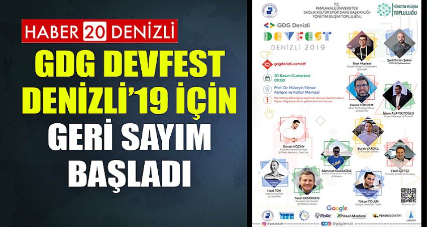 GDG DevFest Denizli’19 İçin Geri Sayım Başladı