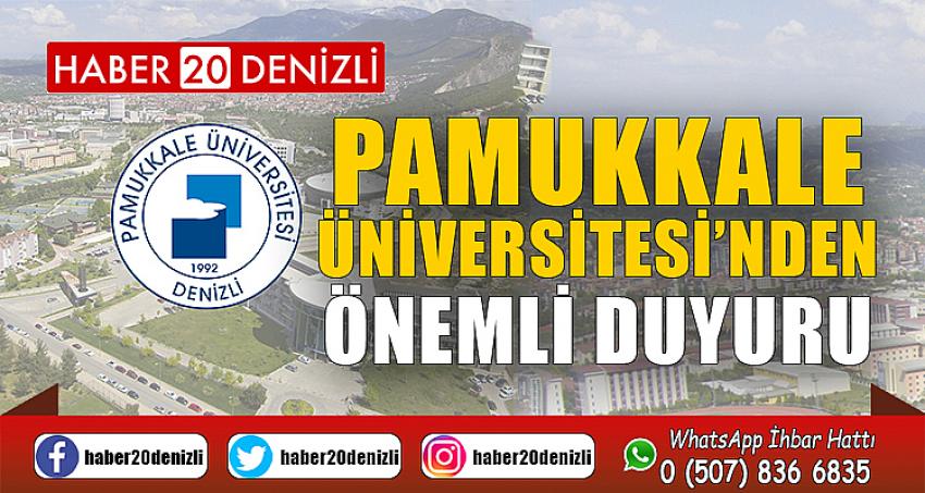 Pamukkale Üniversitesi Basın Duyurusu