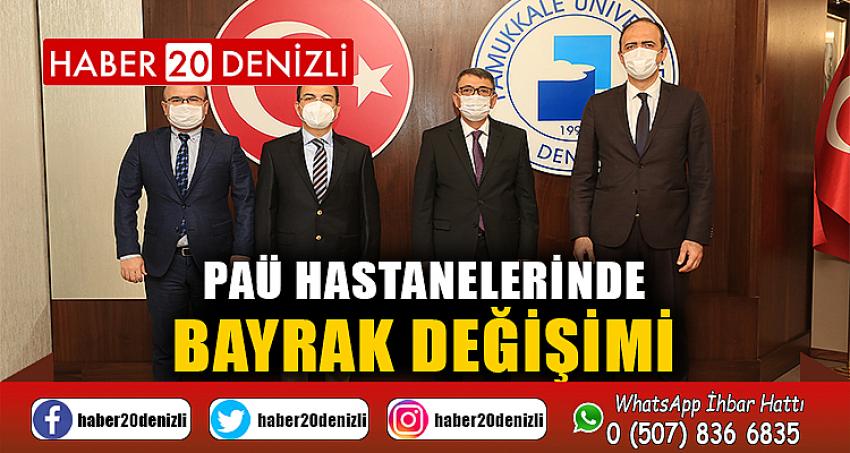 PAÜ Hastanelerinde Bayrak Değişimi