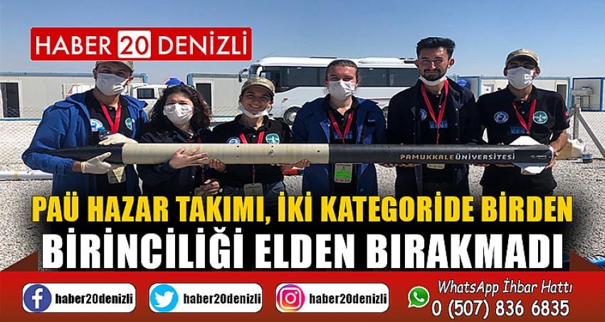 PAÜ Hazar Takımı, İki Kategoride Birden Birinciliği Elden Bırakmadı