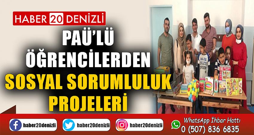 PAÜ’lü Öğrencilerden Sosyal Sorumluluk Projeleri