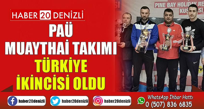 PAÜ Muaythai Takımı Türkiye ikincisi oldu