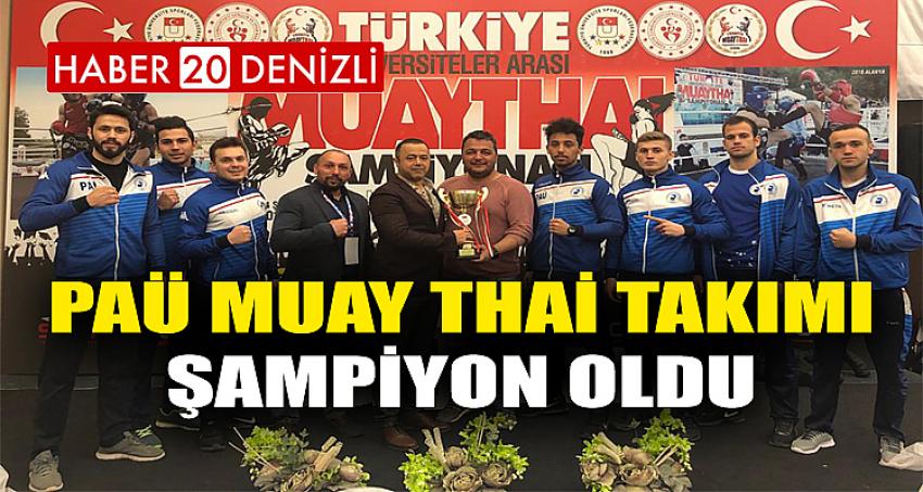 PAÜ Muay Thai Takımı Şampiyon Oldu