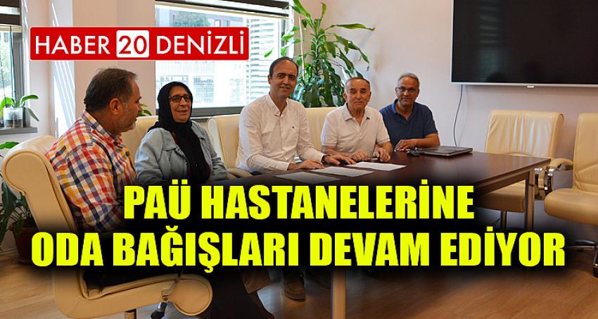 PAÜ Hastanelerine Oda Bağışları Devam Ediyor