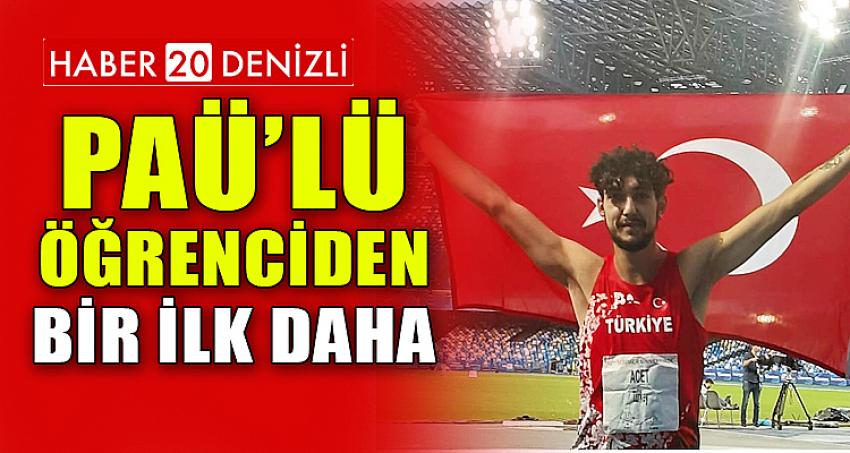 PAÜ’lü Öğrenciden Bir İlk Daha