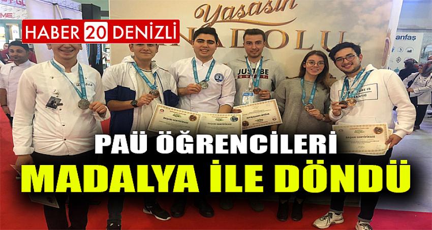 PAÜ Öğrencileri Madalya İle Döndü