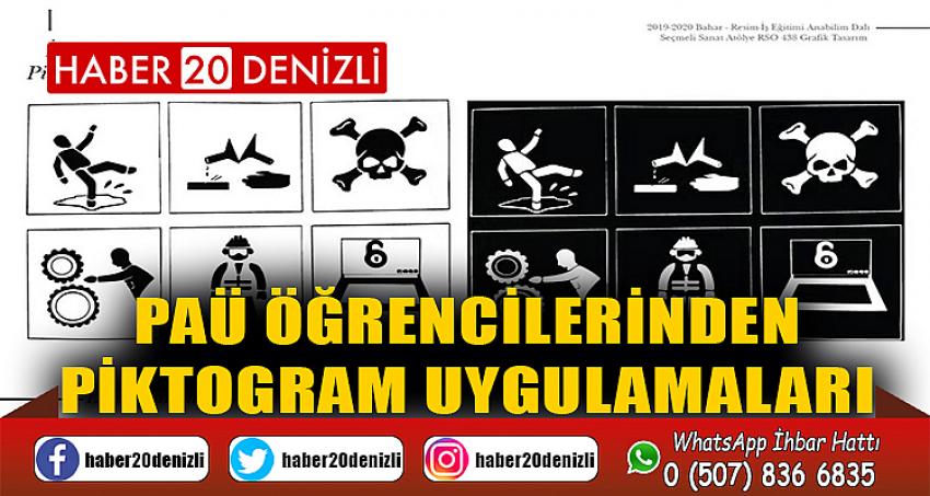 PAÜ Öğrencilerinden Piktogram Uygulamaları
