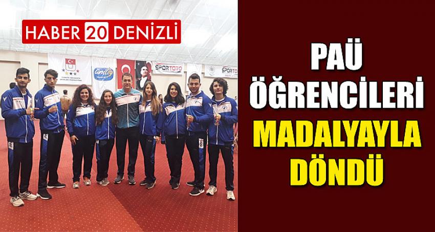 PAÜ ÖĞRENCİLERİ MADALYAYLA DÖNDÜ