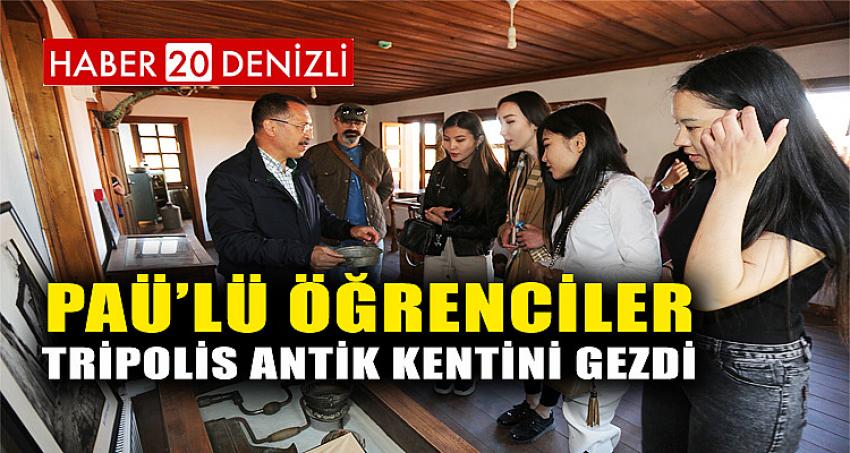 PAÜ’lü Öğrenciler Tripolis Antik Kentini Gezdi