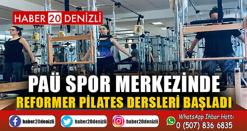 PAÜ Spor Merkezinde reformer pilates dersleri başladı