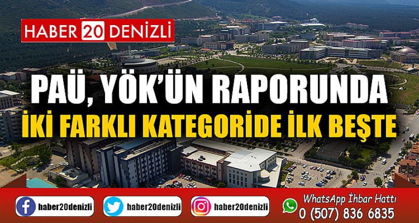 PAÜ, YÖK’ün Raporunda İki Farklı Kategoride İlk Beşte