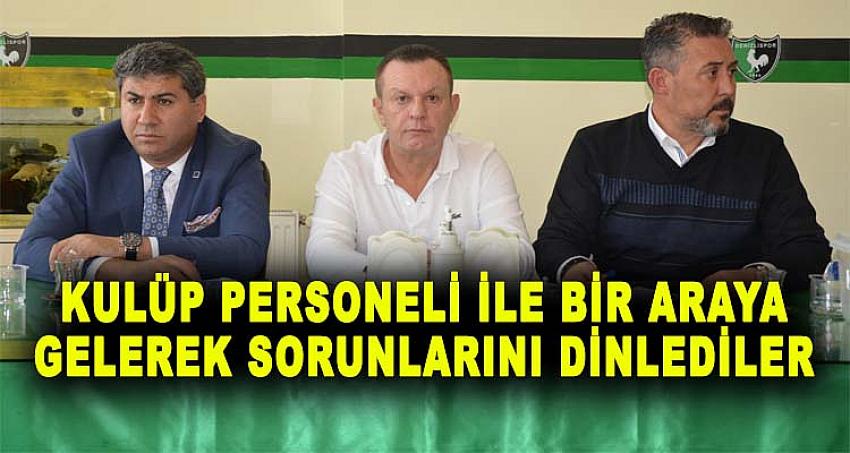 BAŞKAN ALİ ÇETİN KULÜP PERSONELİ İLE TOPLANTI YAPTI