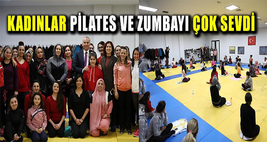 Kadınlar pilates ve zumbayı çok sevdi