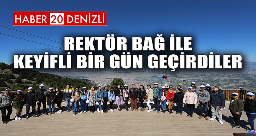 Rektör Bağ ile Keyifli Bir Gün Geçirdiler