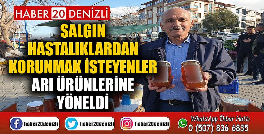 Salgın hastalıklardan korunmak isteyenler arı ürünlerine yöneldi