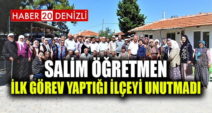 SALİM ÖĞRETMEN İLK GÖREV YAPTIĞI İLÇEYİ UNUTMADI