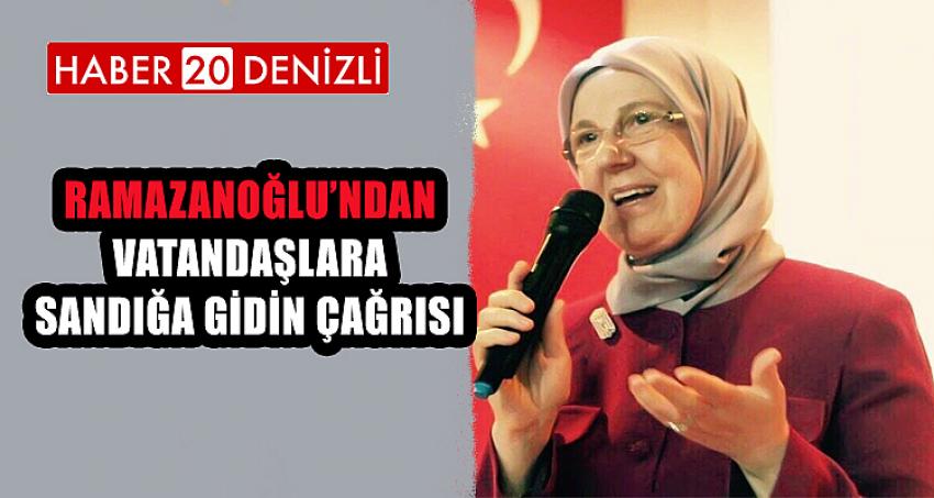 DR. RAMAZANOĞLU’NDAN VATANDAŞLARA SANDIĞA GİDİN ÇAĞRISI