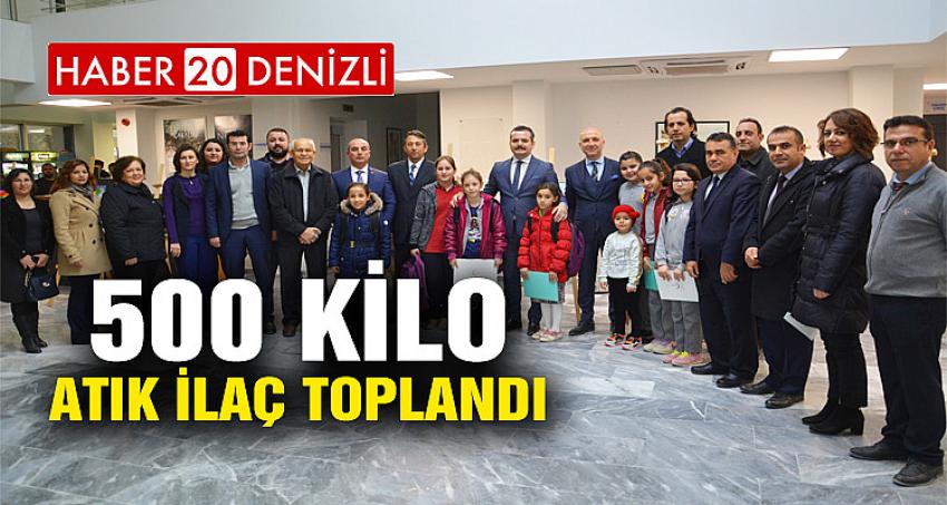 Sarayköy’de 500 kilo atık ilaç toplandı