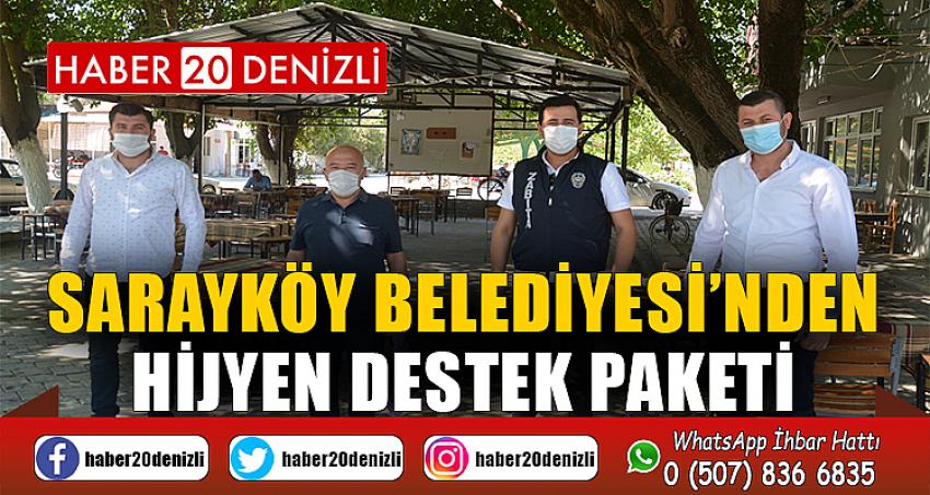 Sarayköy Belediyesi’nden hijyen destek paketi