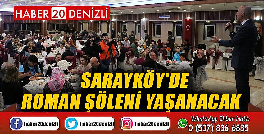 Sarayköy'de roman şöleni yaşanacak