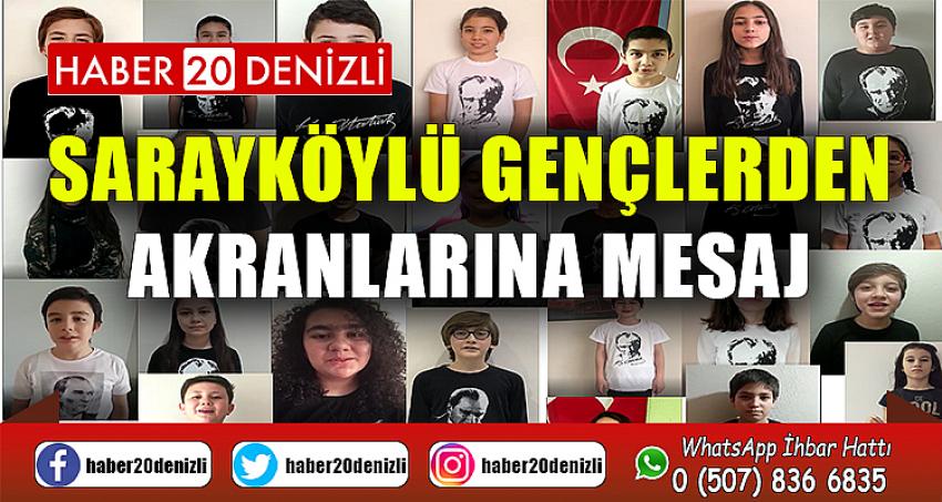 Sarayköylü gençlerden akranlarına mesaj: “Azimle çalışın”