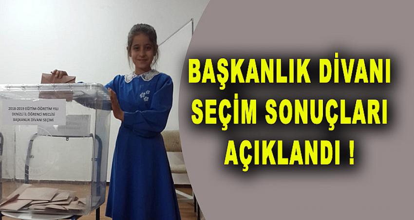 Başkanlık Divanı Seçim Sonuçları Açıklandı