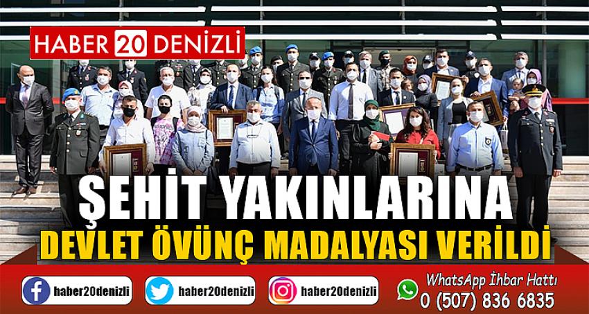 Şehit Yakınlarına Devlet Övünç Madalyası Verildi