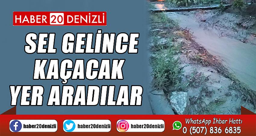 Sel gelince kaçacak yer aradılar