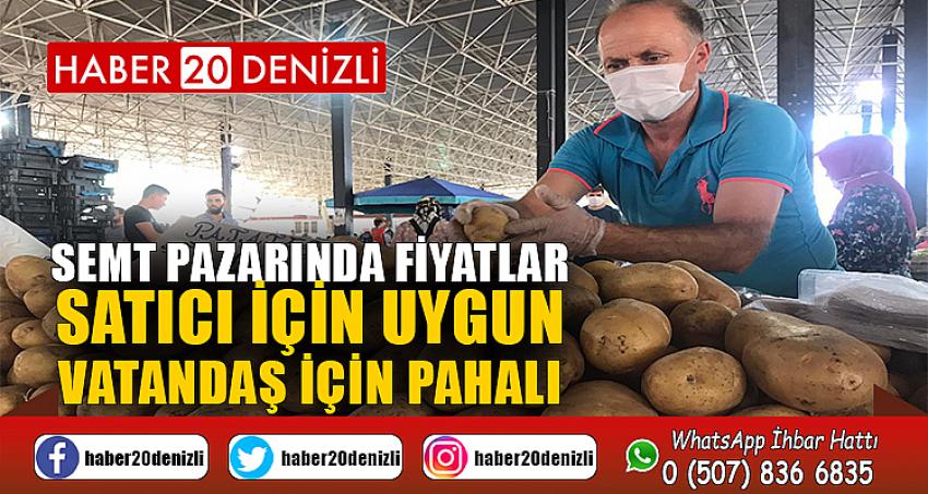 Semt pazarında fiyatlar satıcı için uygun, vatandaş için pahalı