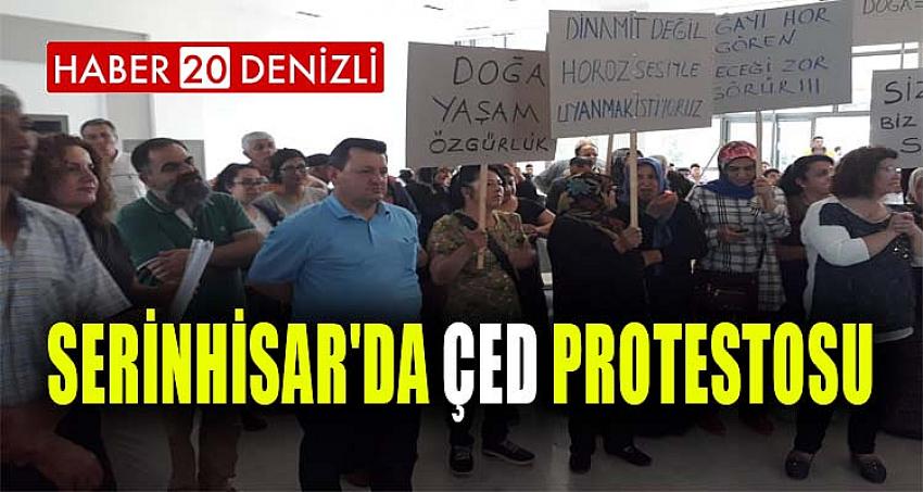 SERİNHİSAR'DA ÇED PROTESTOSU