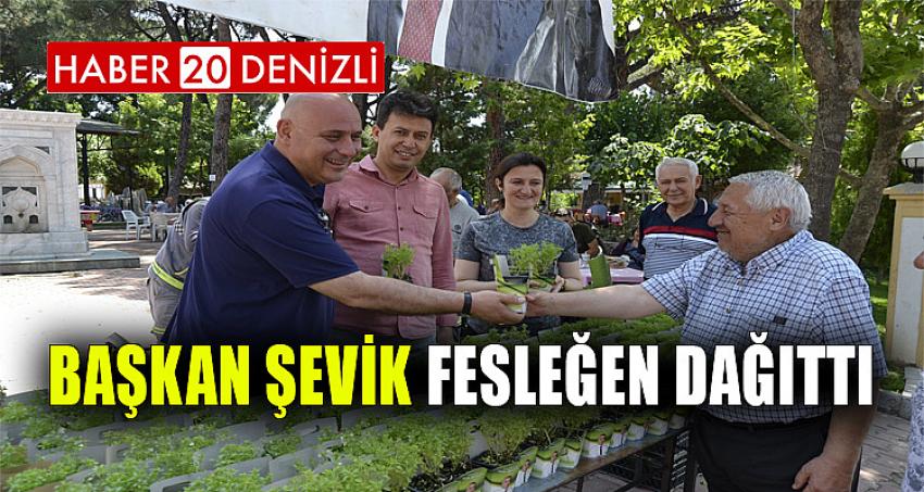 BAŞKAN ŞEVİK FESLEĞEN DAĞITTI