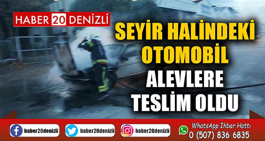 Seyir halindeki otomobil alevlere teslim oldu