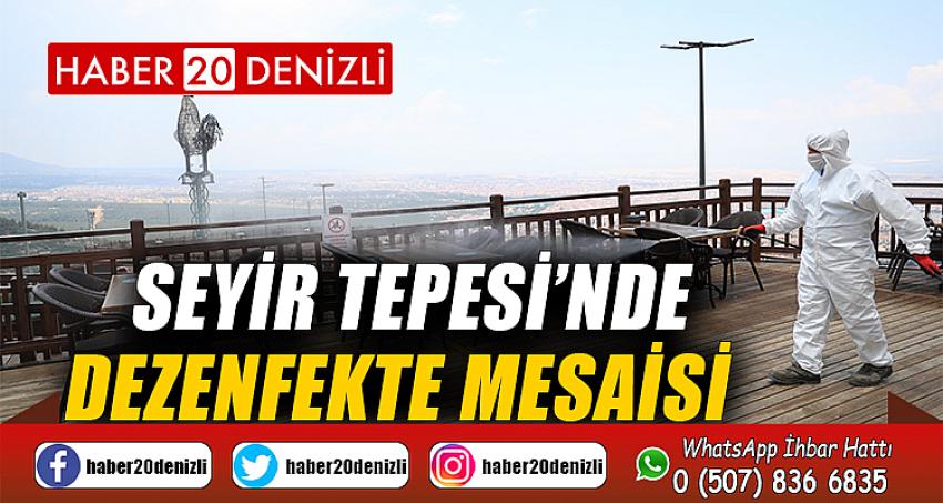 SEYİR TEPESİ’NDE DEZENFEKTE MESAİSİ