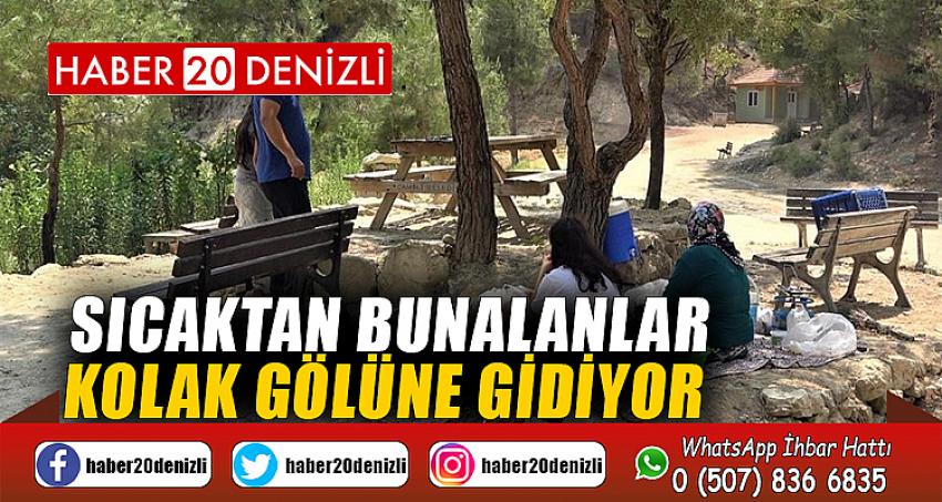 Sıcaktan bunalanlar Kolak Gölüne gidiyor