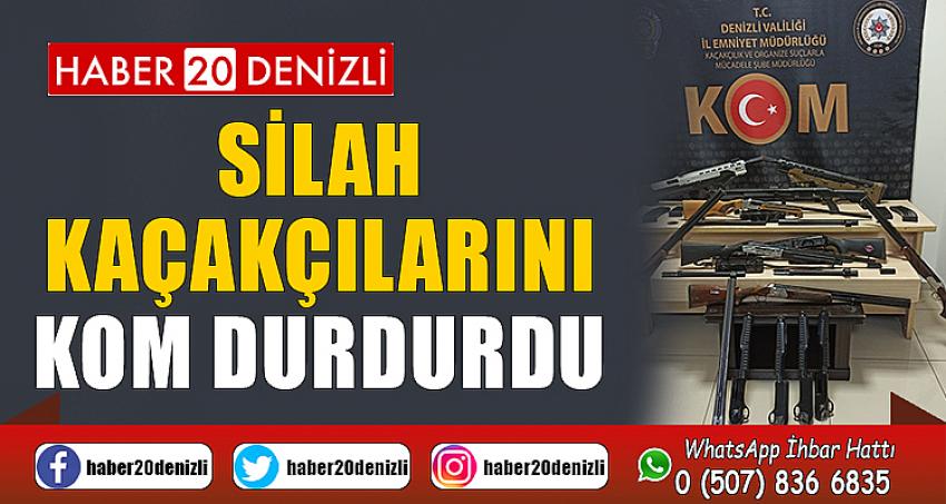 Silah kaçakçılarını KOM durdurdu