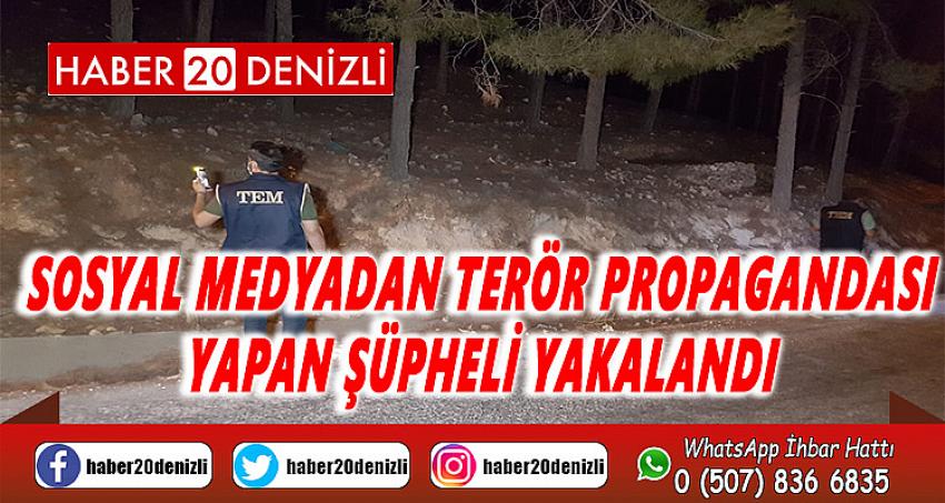 Sosyal medyadan terör propagandası yapan şüpheli yakalandı