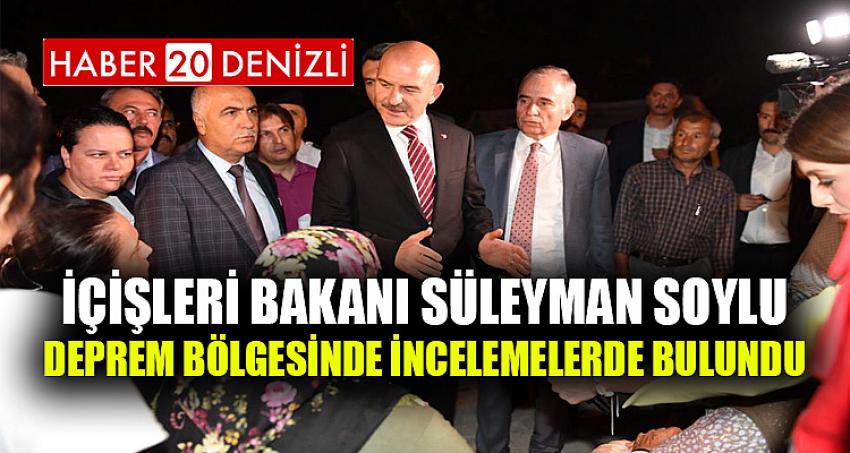 İçişleri Bakanı Süleyman Soylu Deprem Bölgesinde İncelemelerde Bulundu