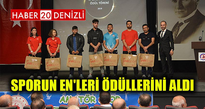 SPORUN EN'LERİ ÖDÜLLERİNİ ALDI