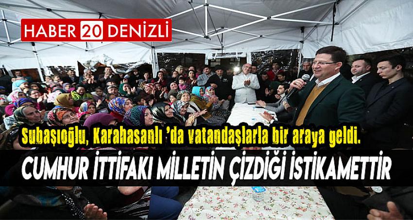 “CUMHUR İTTİFAKI MİLLETİN ÇİZDİĞİ İSTİKAMETTİR”