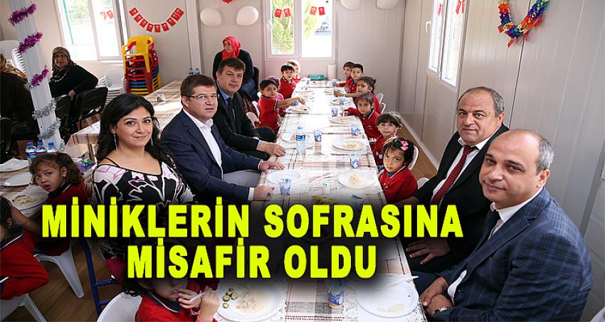  MİNİKLERİN SOFRASINA MİSAFİR OLDU