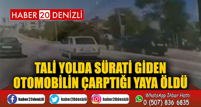 Tali yolda sürati giden otomobilin çarptığı yaya öldü