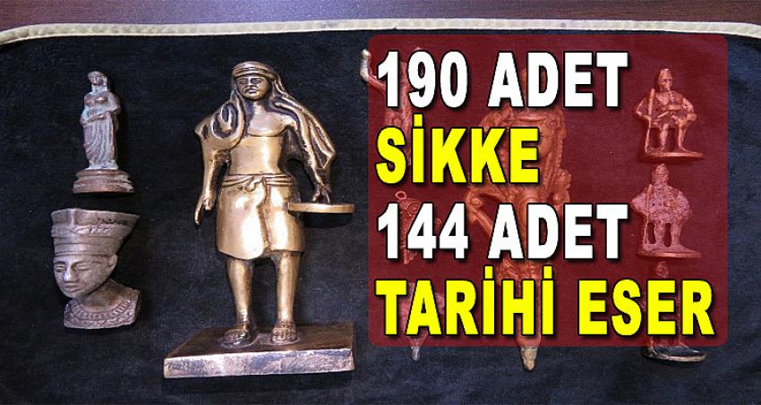 190 ADET SİKKE-144 ADET TARİHİ ESER