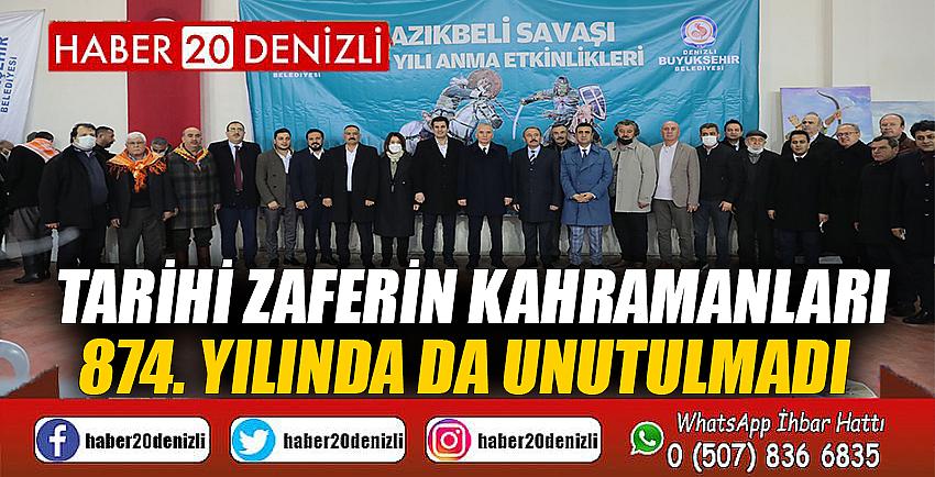 Tarihi zaferin kahramanları 874. yılında da unutulmadı