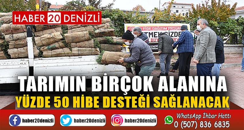 Tarımın birçok alanına yüzde 50 hibe desteği sağlanacak