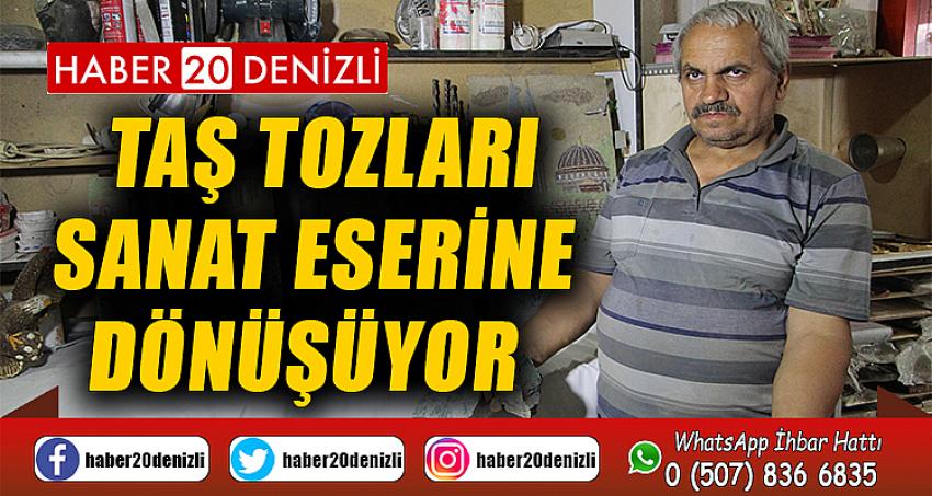 Taş tozları sanat eserine dönüşüyor