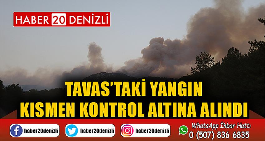 Tavas’taki yangın kısmen kontrol altına alındı