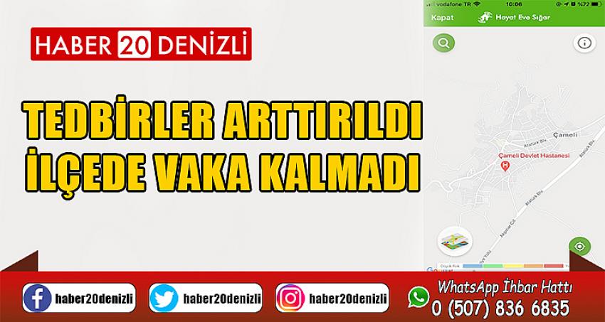 Tedbirler arttırıldı, ilçede vaka kalmadı