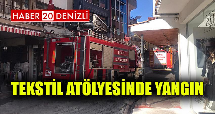 Tekstil atölyesinde yangın